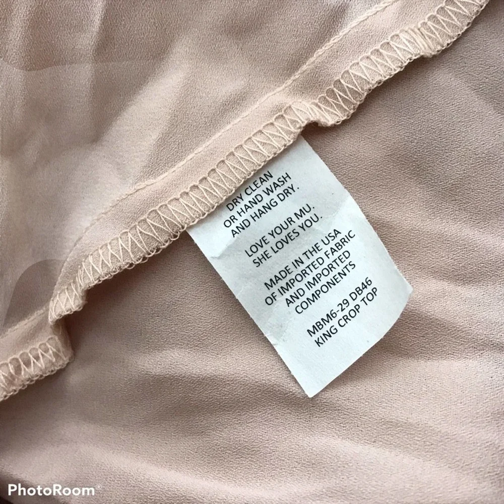 SMYM King Crop Top in Dusty Bloom Pink NWOT - Picture 4 of 6